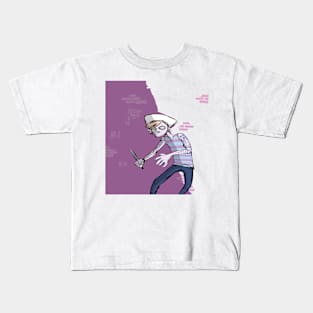 Mn With Knife Kids T-Shirt